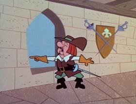Screenshots from the 1964 UPA cartoon The Three Musketeers (Part 1)