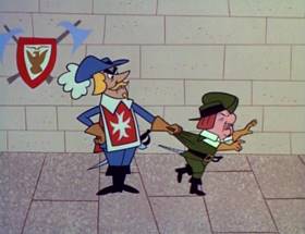 Screenshots from the 1964 UPA cartoon The Three Musketeers (Part 1)