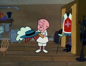 Screenshots from the 1964 UPA cartoon The Three Musketeers (Part 1)