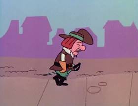 Screenshots from the 1964 UPA cartoon The Three Musketeers (Part 1)