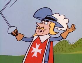 Screenshots from the 1964 UPA cartoon The Three Musketeers (Part 1)