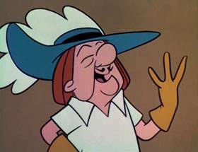 Screenshots from the 1964 UPA cartoon The Three Musketeers (Part 1)