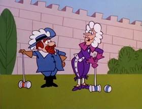 Screenshots from the 1964 UPA cartoon The Three Musketeers (Part 1)