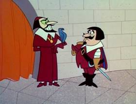 Screenshots from the 1964 UPA cartoon The Three Musketeers (Part 1)