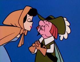 Screenshots from the 1964 UPA cartoon The Three Musketeers (Part 1)