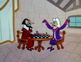 Screenshots from the 1964 UPA cartoon The Three Musketeers (Part 1)