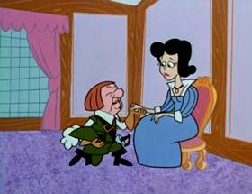 Screenshots from the 1964 UPA cartoon The Three Musketeers (Part 1)
