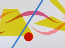 Screenshots from the 1965 MGM cartoon The Dot and the Line