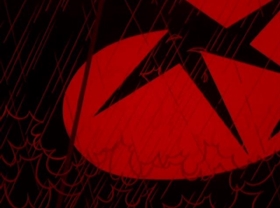 Screenshots from the 1965 MGM cartoon The Dot and the Line