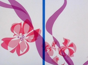 Screenshots from the 1965 MGM cartoon The Dot and the Line