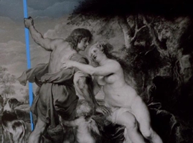 Screenshots from the 1965 MGM cartoon The Dot and the Line