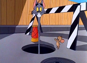 Screenshots from the 1965 MGM cartoon Tom-ic Energy