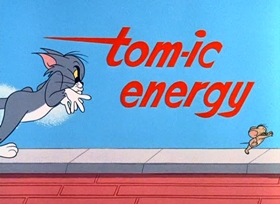 Screenshots from the 1965 MGM cartoon Tom-ic Energy