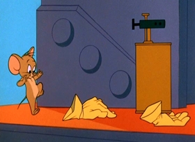 Screenshots from the 1965 MGM cartoon Bad Day at Cat Rock