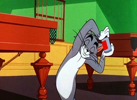 Screenshots from the 1965 MGM cartoon Of Feline Bondage