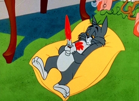 Screenshots from the 1965 MGM cartoon The Year of the Mouse