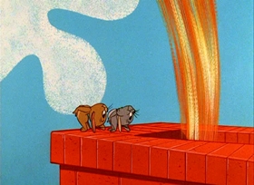 Screenshots from the 1965 MGM cartoon The Year of the Mouse