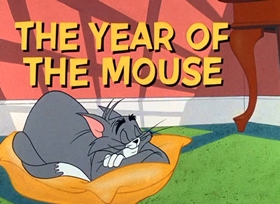 Screenshots from the 1965 MGM cartoon The Year of the Mouse