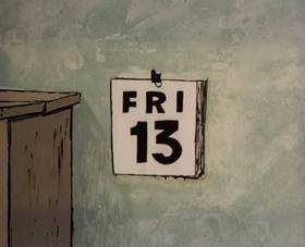 Screenshots from the 1965 Rembrandt Films cartoon Home Sweet Nudnik