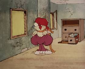 Screenshots from the 1965 Rembrandt Films cartoon Home Sweet Nudnik
