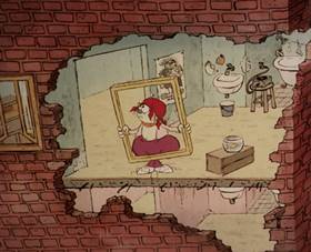 Screenshots from the 1965 Rembrandt Films cartoon Home Sweet Nudnik