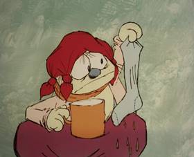 Screenshots from the 1965 Rembrandt Films cartoon Home Sweet Nudnik