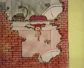 Screenshots from the 1965 Rembrandt Films cartoon Home Sweet Nudnik