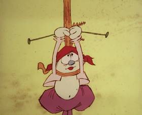Screenshots from the 1965 Rembrandt Films cartoon Home Sweet Nudnik
