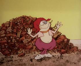 Screenshots from the 1965 Rembrandt Films cartoon Home Sweet Nudnik