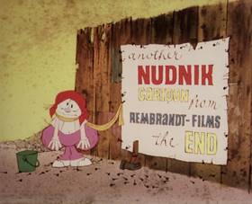 Screenshots from the 1965 Rembrandt Films cartoon Home Sweet Nudnik