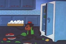 Screenshots from the 1965 Walter Lantz cartoon Guest Who?