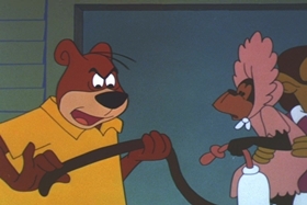 Screenshots from the 1965 Walter Lantz cartoon Guest Who?