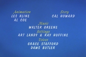 Screenshots from the 1965 Walter Lantz cartoon Guest Who?