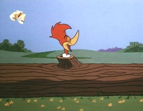 Screenshots from the 1965 Walter Lantz cartoon Canned Dog Feud