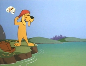 Screenshots from the 1965 Walter Lantz cartoon Canned Dog Feud