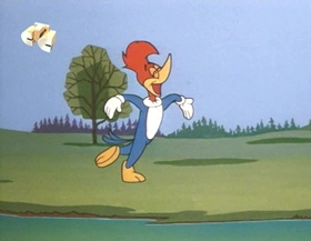 Screenshots from the 1965 Walter Lantz cartoon Canned Dog Feud