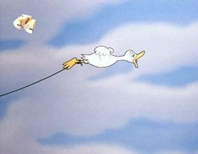 Screenshots from the 1965 Walter Lantz cartoon Canned Dog Feud