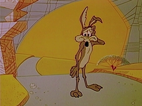 Screenshots from the 1965 Warner Bros. cartoon Roadrunner a Go-Go