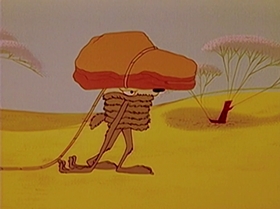 Screenshots from the 1965 Warner Bros. cartoon Roadrunner a Go-Go