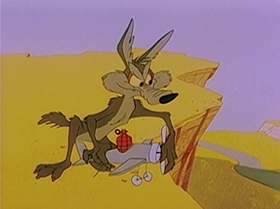 Screenshots from the 1965 Warner Bros. cartoon Roadrunner a Go-Go