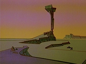 Screenshots from the 1965 Warner Bros. cartoon Roadrunner a Go-Go
