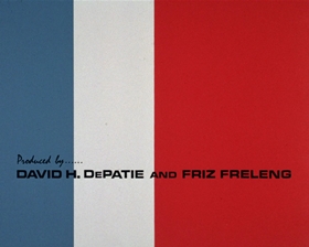 Screenshots from the 1965 DePatie Freleng cartoon The Great DeGaulle Stone Operation