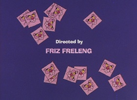 Screenshots from the 1965 DePatie Freleng cartoon We Give Pink Stamps