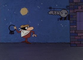 Screenshots from the 1965 DePatie Freleng cartoon Dial 