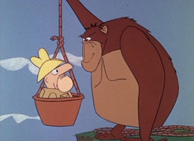 Screenshots from the 1965 DePatie Freleng cartoon Sink Pink