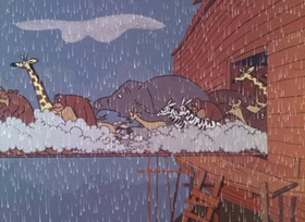 Screenshots from the 1965 DePatie Freleng cartoon Sink Pink