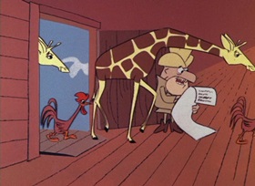 Screenshots from the 1965 DePatie Freleng cartoon Sink Pink