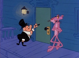 Screenshots from the 1965 DePatie Freleng cartoon Pickled Pink