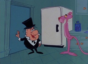 Screenshots from the 1965 DePatie Freleng cartoon Pickled Pink