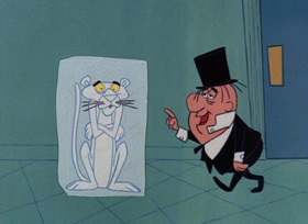 Screenshots from the 1965 DePatie Freleng cartoon Pickled Pink